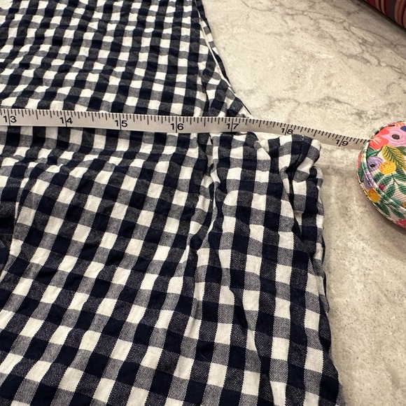 J. Crew Factory Navy & White Gingham Dress, size 12 - Picture 4 of 4